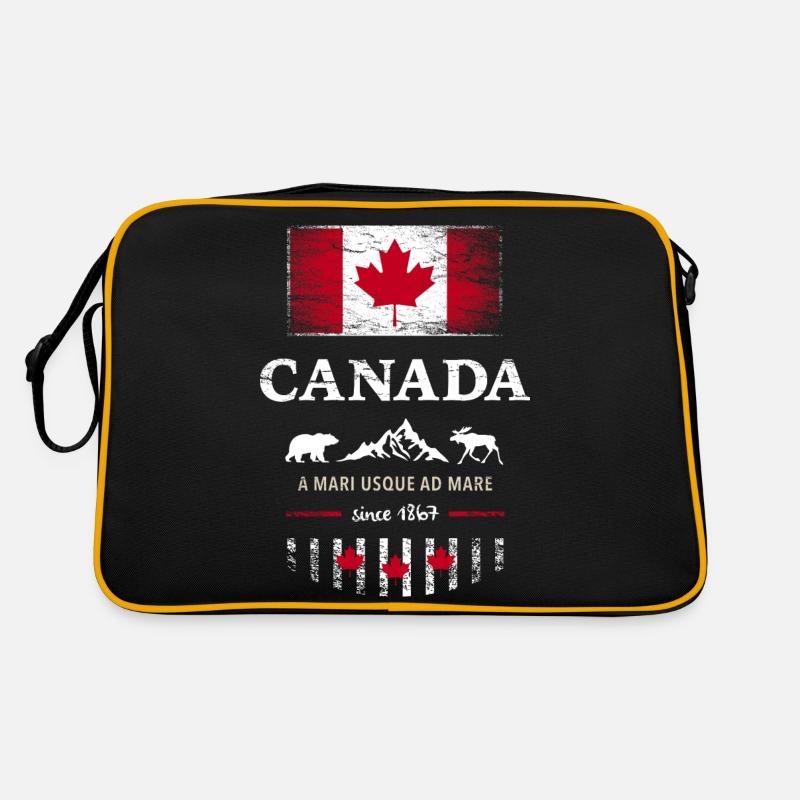 Canada Canada America maple leaf flag flag bear Retro Bag
