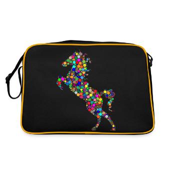 horse104 - Retro Bag - black/gold - Back