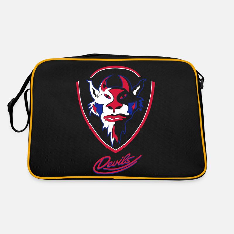 Longing Devils logo with Devils script Retro Bag