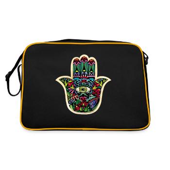 Main de fatima - Sac Retro - noir/or - Dos