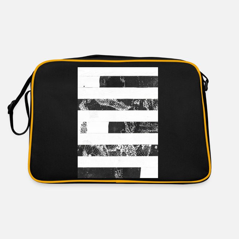 Rayures noir blanc Sac Retro
