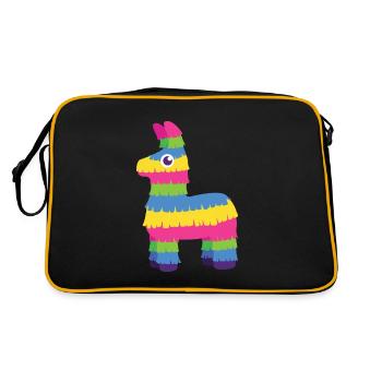 Pinata - Figur - Fiesta - Retro Tasche - Schwarz/Gold - Hinten