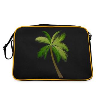 palm tree palm palms - Retro Bag - black/gold - Back