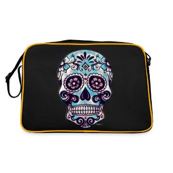 Sugar Skull - Retro Bag - black/gold - Back