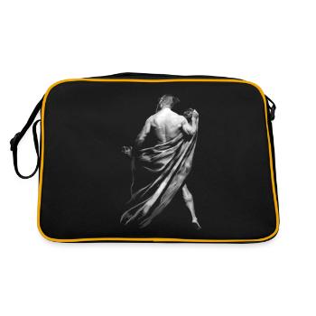 Man behind robe. - Retro Bag - black/gold - Back