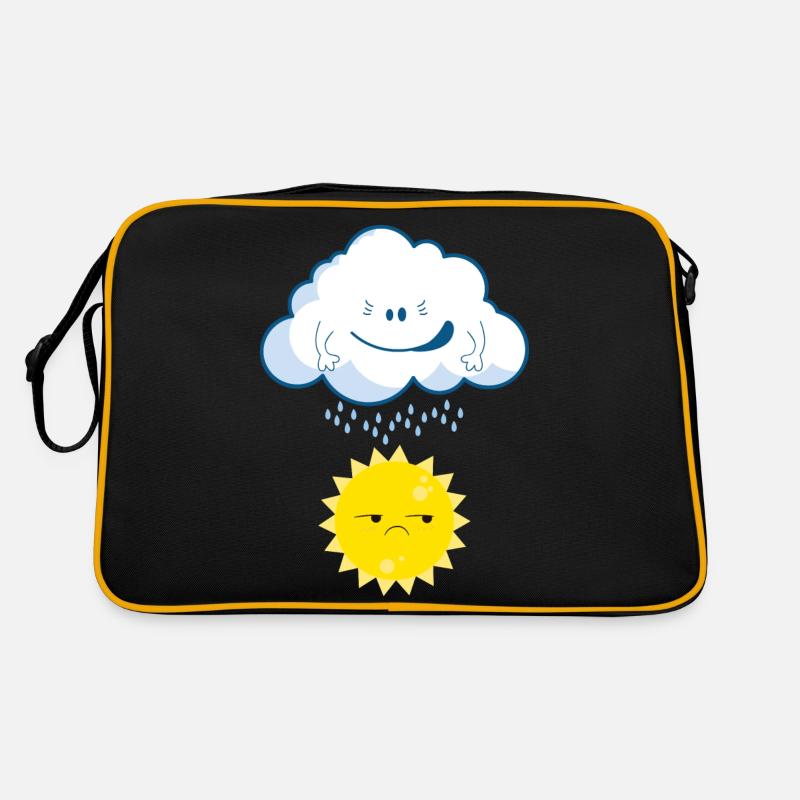 Clouds raining on the sun fun t-shirt Sac Retro