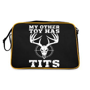 My Other Toy Has Tits - Sac Retro - noir/or - Dos