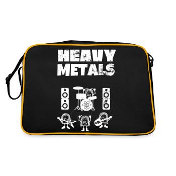 Métaux lourds, Métaux lourds Grunge - Nerd Science - Sac Retro - noir/or - Dos
