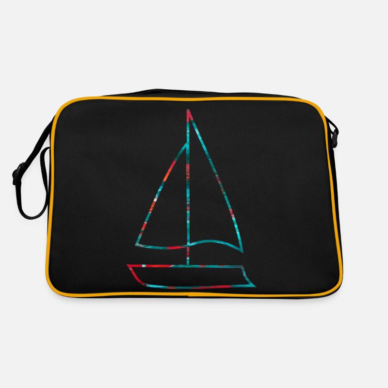 Boot Segelboot Retro Tasche