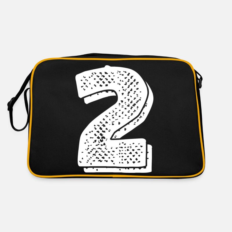 Nummer 2-2 Jähriges Jubiläum Retro Tasche