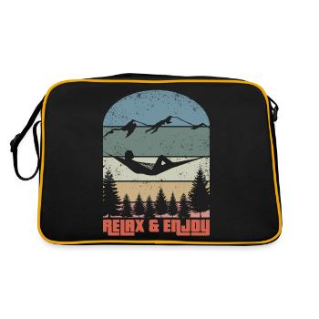 Détendez-vous et profitez - Sac Retro - noir/or - Dos