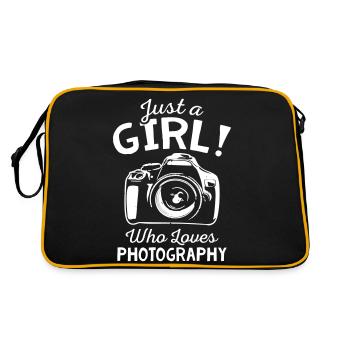 Juste une fille qui aime la photographie - Sac Retro - noir/or - Dos