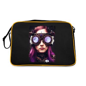 Monde Steampunk - Sac Retro - noir/or - Dos