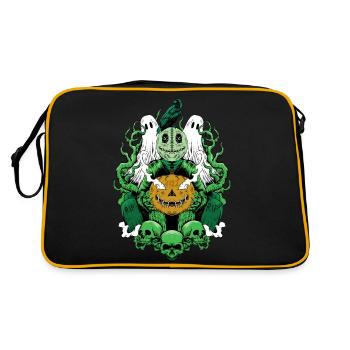 NOT ONLY for Halloween! Sweatshirts, T-shirts, Accessories - Retro Bag - black/gold - Back
