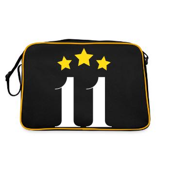 11ème anniversaire étoilé - Sac Retro - noir/or - Dos