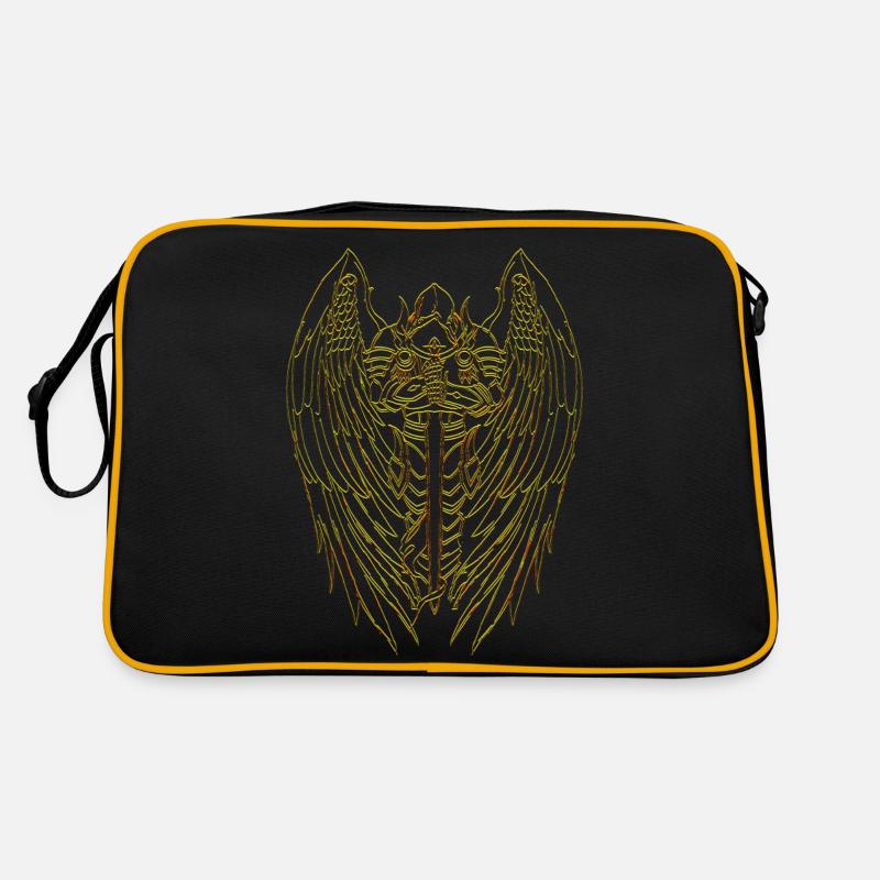Erzengel Katholischer Heiliger Engel Heiliger Michael Heiliger - Retro Tasche - Schwarz/Gold