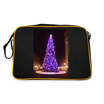 Sapin de Noël violet - Sac Retro - noir/or - Dos