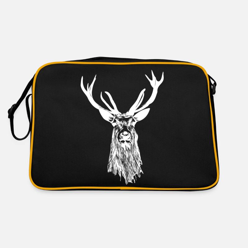 Ich liebe Hirsche Hirsch Retro Tasche