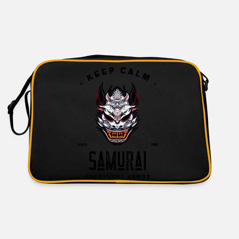 samurai Since 1988 armor keep calm excellent armor Retro Bag