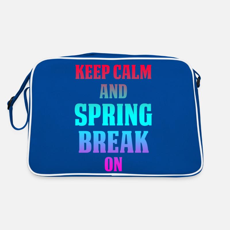 Keep Calm And Spring Break On Retro Bag