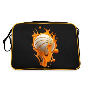 Fusion du basketball - Sac Retro - noir/or - Dos