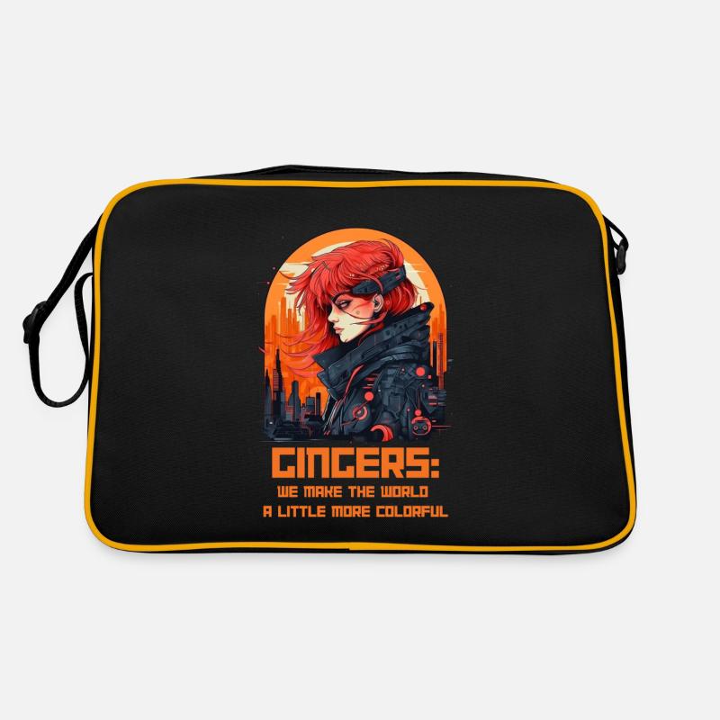 Gingers Make the World a Brighter Place Retro Bag
