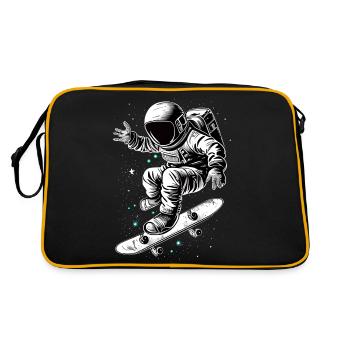 Skater Astronaut - Retro Bag - black/gold - Back