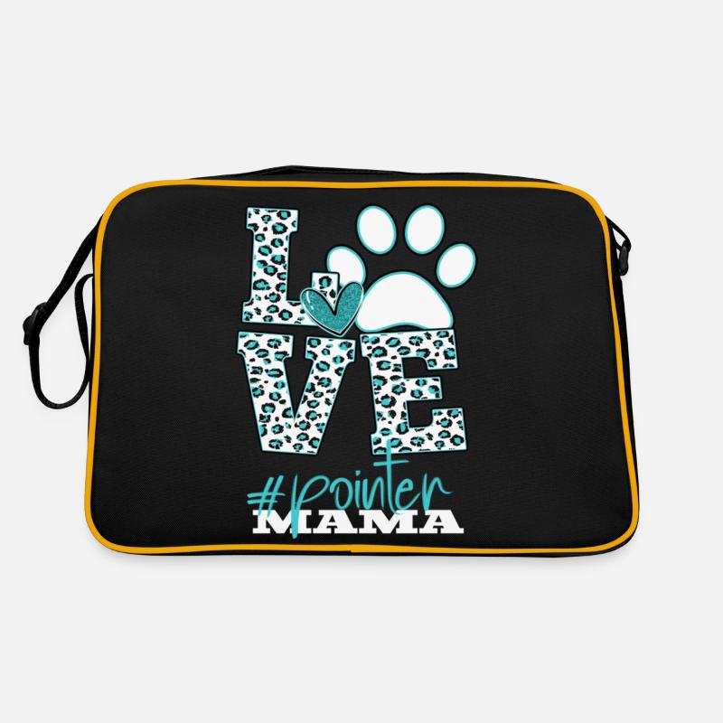 Pointeur Mama Léopard Imprimer Patte Signe d’Amour Sac Retro