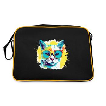 Curious Felix - Retro Bag - black/gold - Back