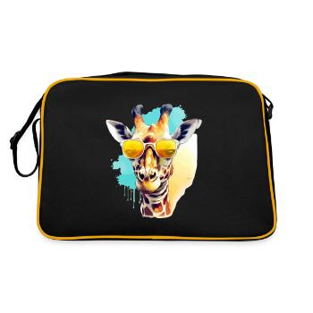 Mani la girafe - Sac Retro - noir/or - Dos