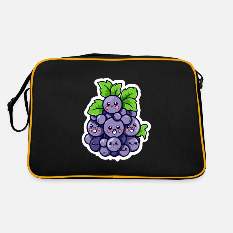 Grappe de raisin kawaii Sac Retro