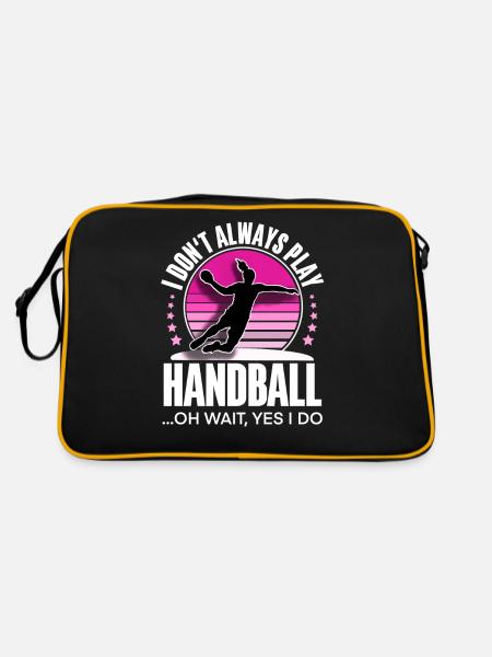 Handball handball player - Retro Bag - black/gold - Back