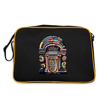 Juke box des années 70 n°2 - Sac Retro - noir/or - Dos