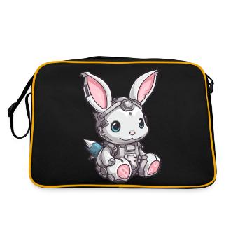 Cyber Bunny 1 - Retro Bag - black/gold - Back