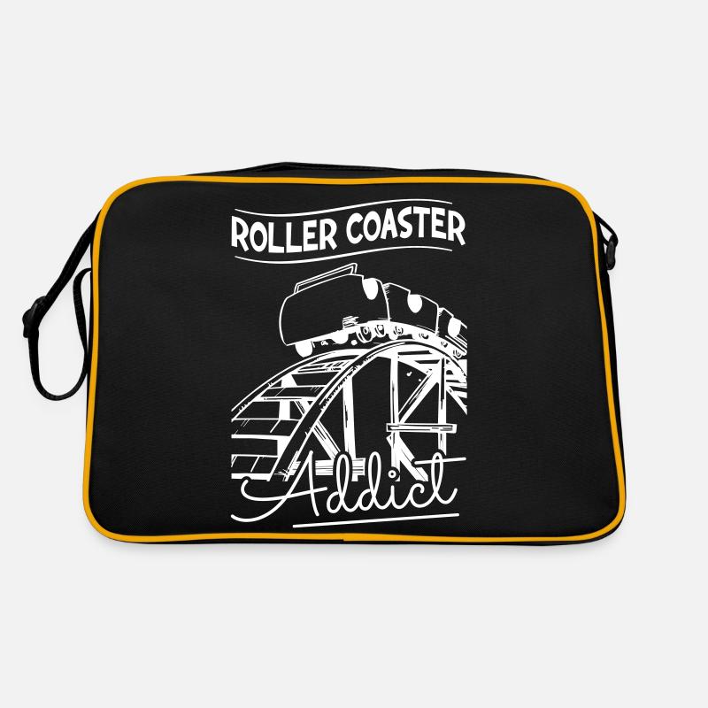 Roller Coaster Addict Retro Tasche