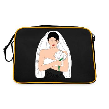 Bride Black 1 - Retro Bag - black/gold - Back