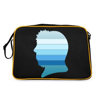 Hintergrundprofil N°4 - Retro Tasche - Schwarz/Gold - Hinten