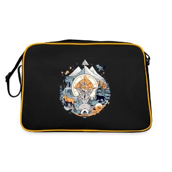 Boussole et nature - Sac Retro - noir/or - Dos