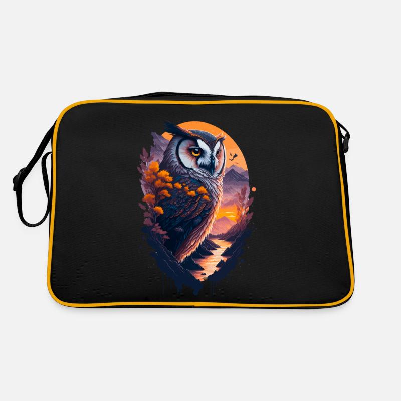 Beautiful owl Retro Bag
