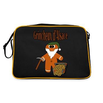 Grincheux d Alsace - Sac Retro - noir/or - Dos