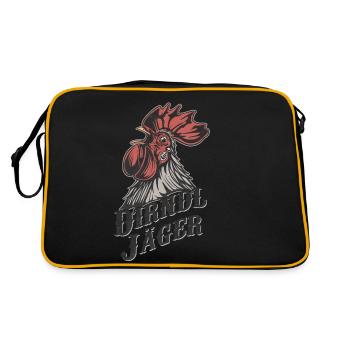 Dirndl Hunter Dictons Drôles Humour - Sac Retro - noir/or - Dos