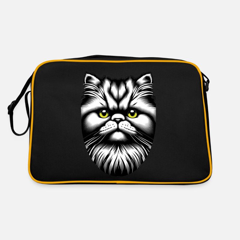 Katzengesicht Retro Tasche