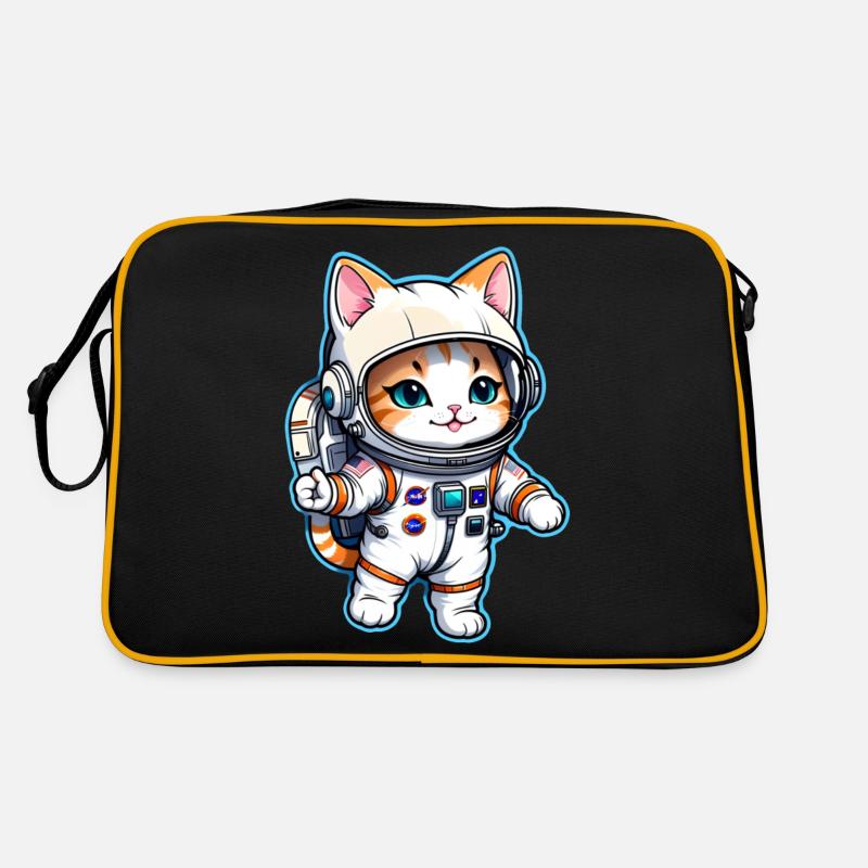 Astronaut Katze - Weltraum Retro Tasche