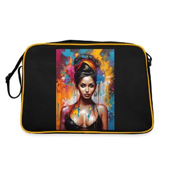 Die Schönheit des Südens - Retro Tasche - Schwarz/Gold - Hinten