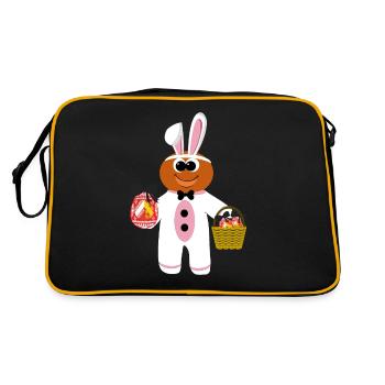 Mannele Mannala Lapin Alsace - Sac Retro - noir/or - Dos