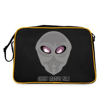 Alien Leaque No.1 - Retro Bag - black/gold - Back