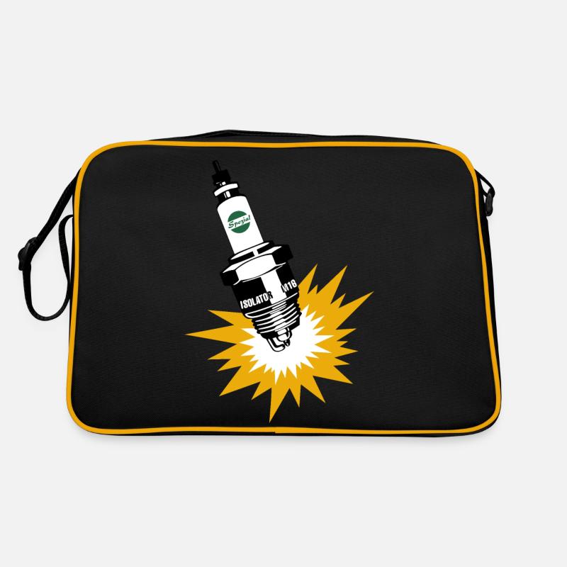 Zündkerzen Werbung DDR Retro Retro Tasche