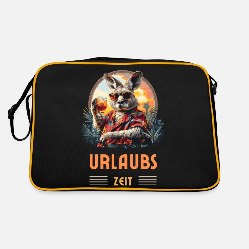 Kangaroo Lounger Vacation Fun Beach Summer Work Retro Bag