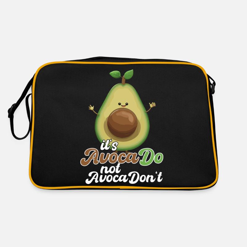 Avocado witzig positiv Optimismus Geschenk Retro Tasche