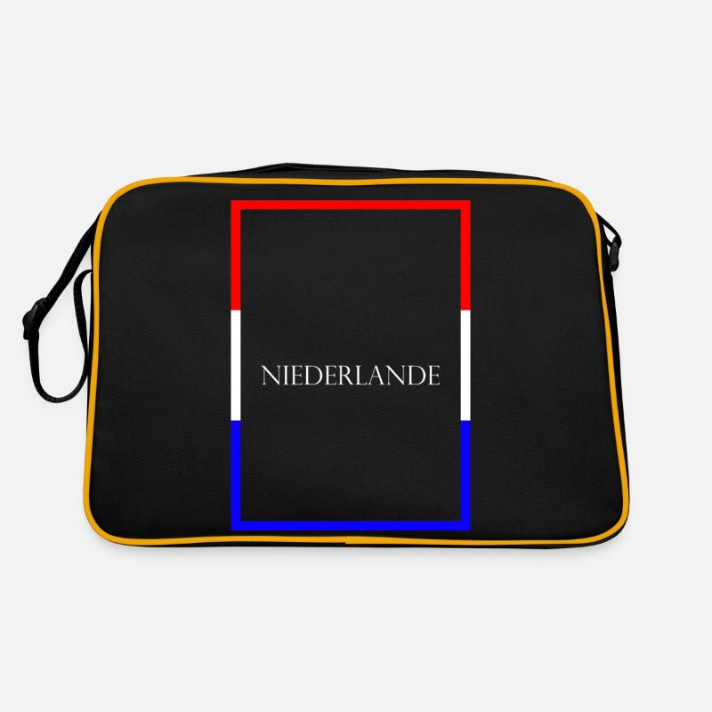 Netherlands - Statement lettering with flag Retro Bag